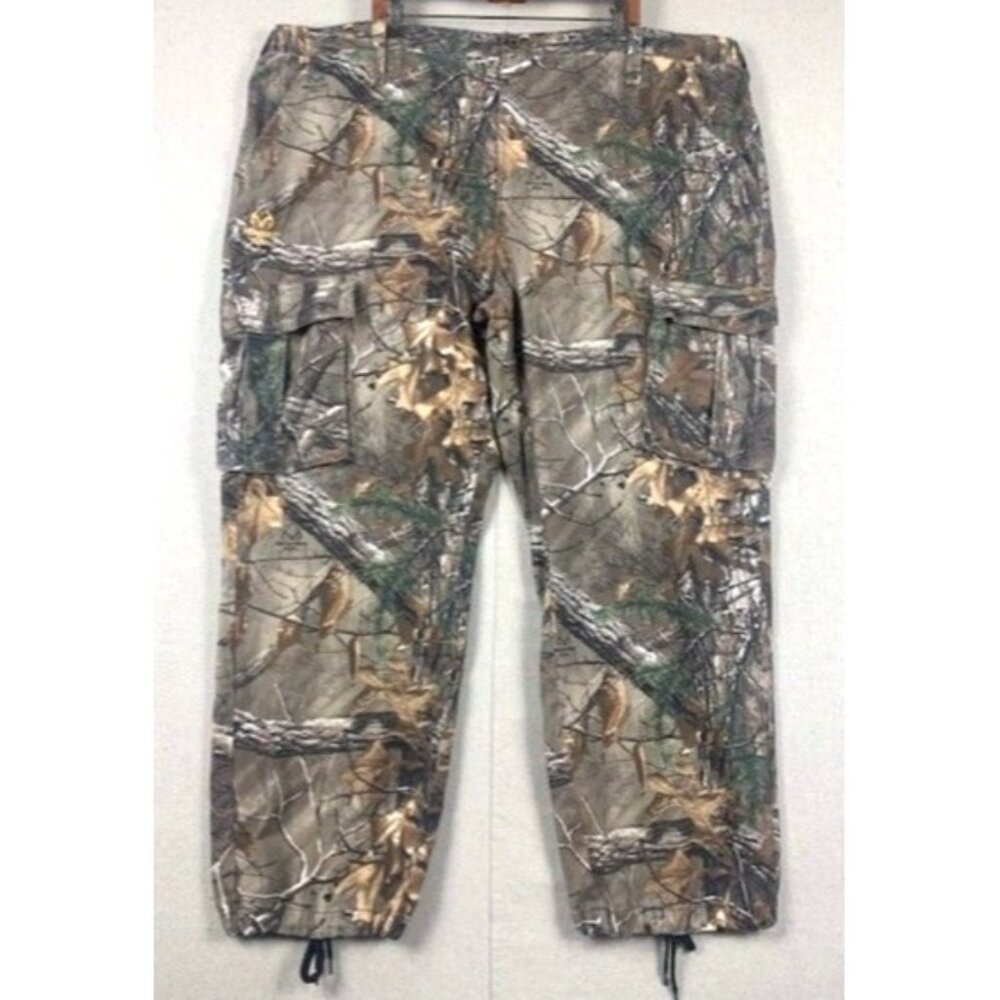 Realtree Men's Camouflage Hunting‎ Cargo Pants XXXL 48/50 Adjustable Hem